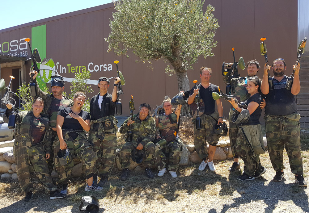 Activité de groupe Paintball en Corse